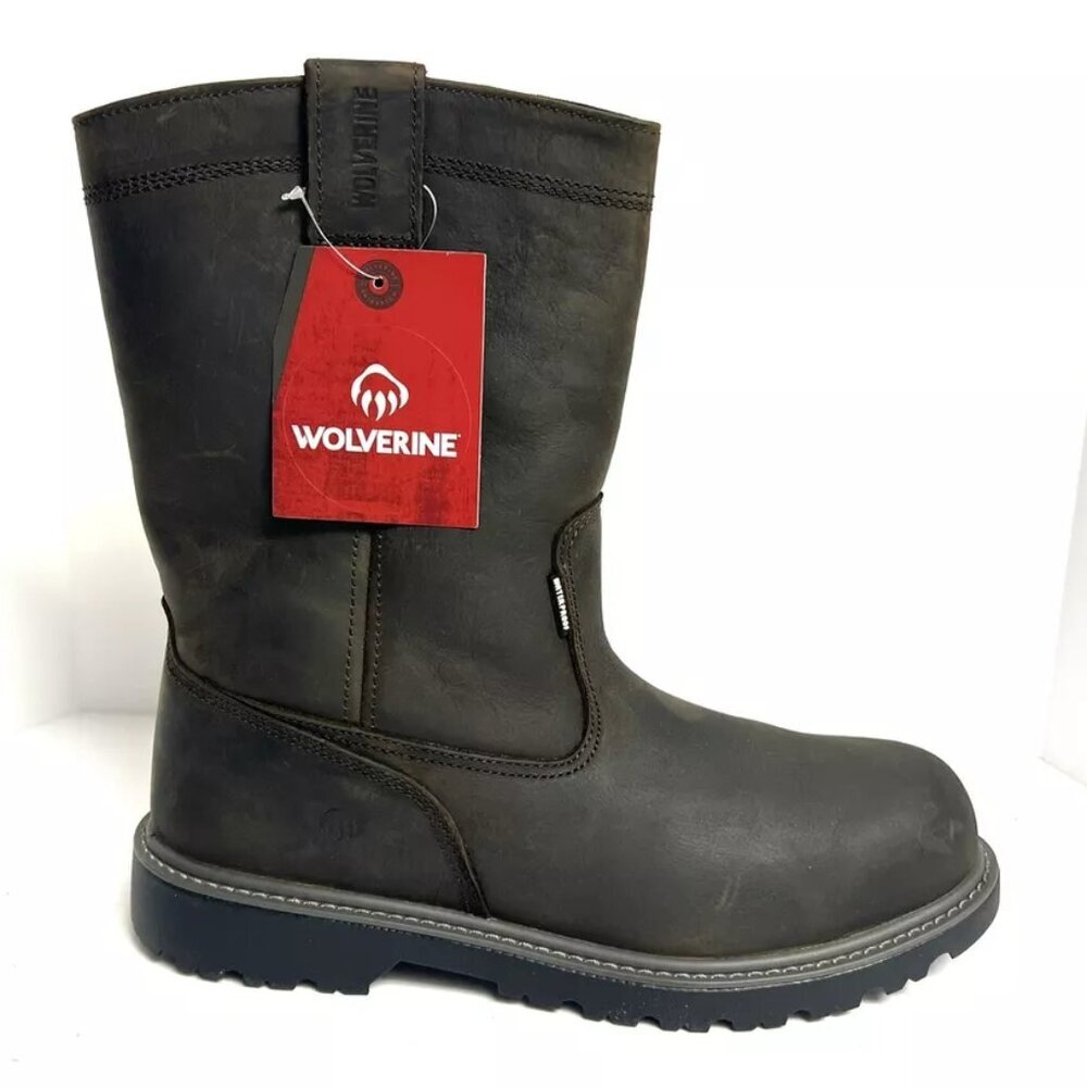 Wolverine Mens FloorHand Welly Waterproof Boot Brown 12 M